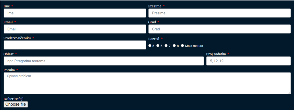 Kontakt forma